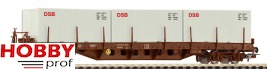 Containerwagen Rs DSB IV mit 3x 20' Containern DSB