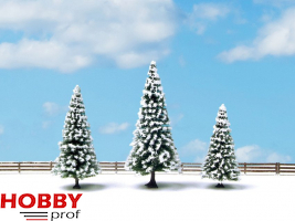 Snowy Fir Trees (3pcs) ~`8-12cm
