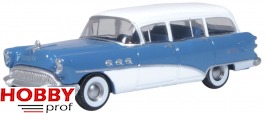 Buick Century Estate Wagon ~ Ranier Blue/Artic White 1954