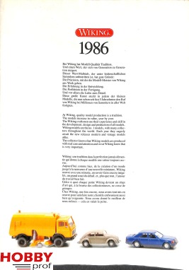 Wiking Katalog 1986