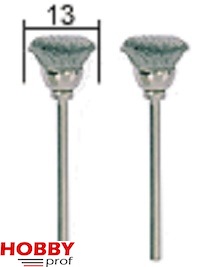 Stainless Steel Wire Brush ~ Cup Ø13mm (2pcs)