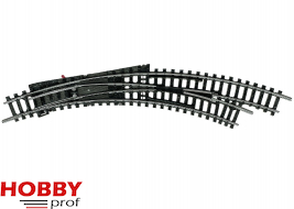 Track ~ Manual Curved Turnout R1/R2 30° (Right)