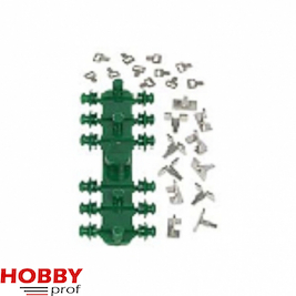 25 Piece with Boom H0 Wood-route mast 1-5 NEW-Sommerfeldt 280 