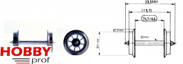 Spoked wheel set AC (2pcs)