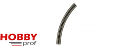 Curved track, radius R2, 45°