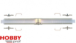 Interior Lighting Unit for ICE/ICE2-coaches and coaches with an Overall Length of 165 mm.