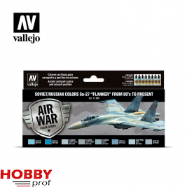 Paint set: Soviet/Russian Colors Su-27 "Flanker" from 80's to Present