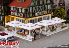 Beer garden sunshades (4 pcs)