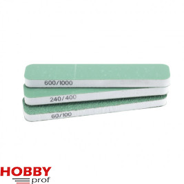 Dual-Grit Flexi Sanders x 3 (90x19x6mm)