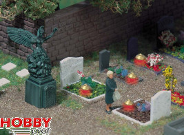 Graves with lamps