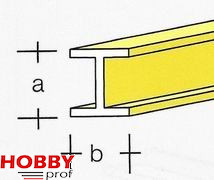 messing i profiel - 6mm x 3mm
