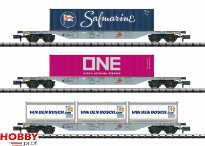 RN/HCR Container Flat Car Set