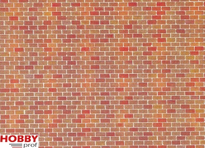 Decorplate H0 ~ Red Brick (25x12.5cm)