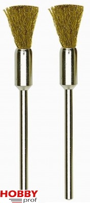 Brass Wire Brush ~ Brush Ø8mm (2pcs)