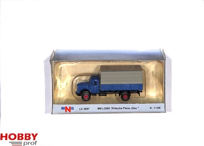 Mercedes-Benz L3500 Flatbed with Tarpaulin ~ Blue