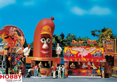 Two Fair booths "Hot Dog Man & Power-Ball"