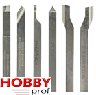 6-piece turning tool set. Made of high-quality cobalt HSS steel. Ground.