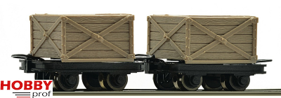 H0e, 2-unit crate truck set