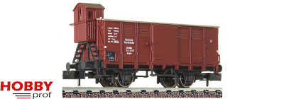 Covered goods wagon with brakeman's cab, type Gvwh "Stettin"
