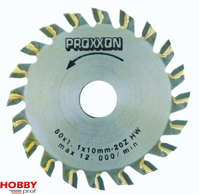 Proxxon Hardmetaal-opgelast cirkelzaagblad  (20 tanden) voor KS230