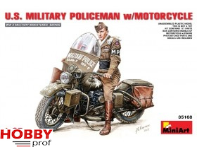 MiniArt U.S. Military Policeman w/Motorrcycle #35168
