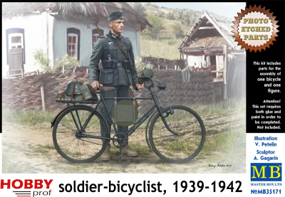 Master Box-LTD German Soldier-bicyclist, 1939/42 1:35 #35171