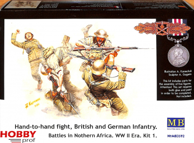 Master Box-LTD #3592 Hand-to-hand fight, British and German Infantry