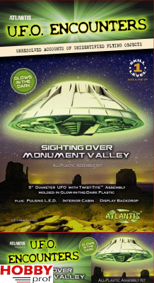 UFO Encounters Monument Valley UFO Glow in the Dark Edition with Light