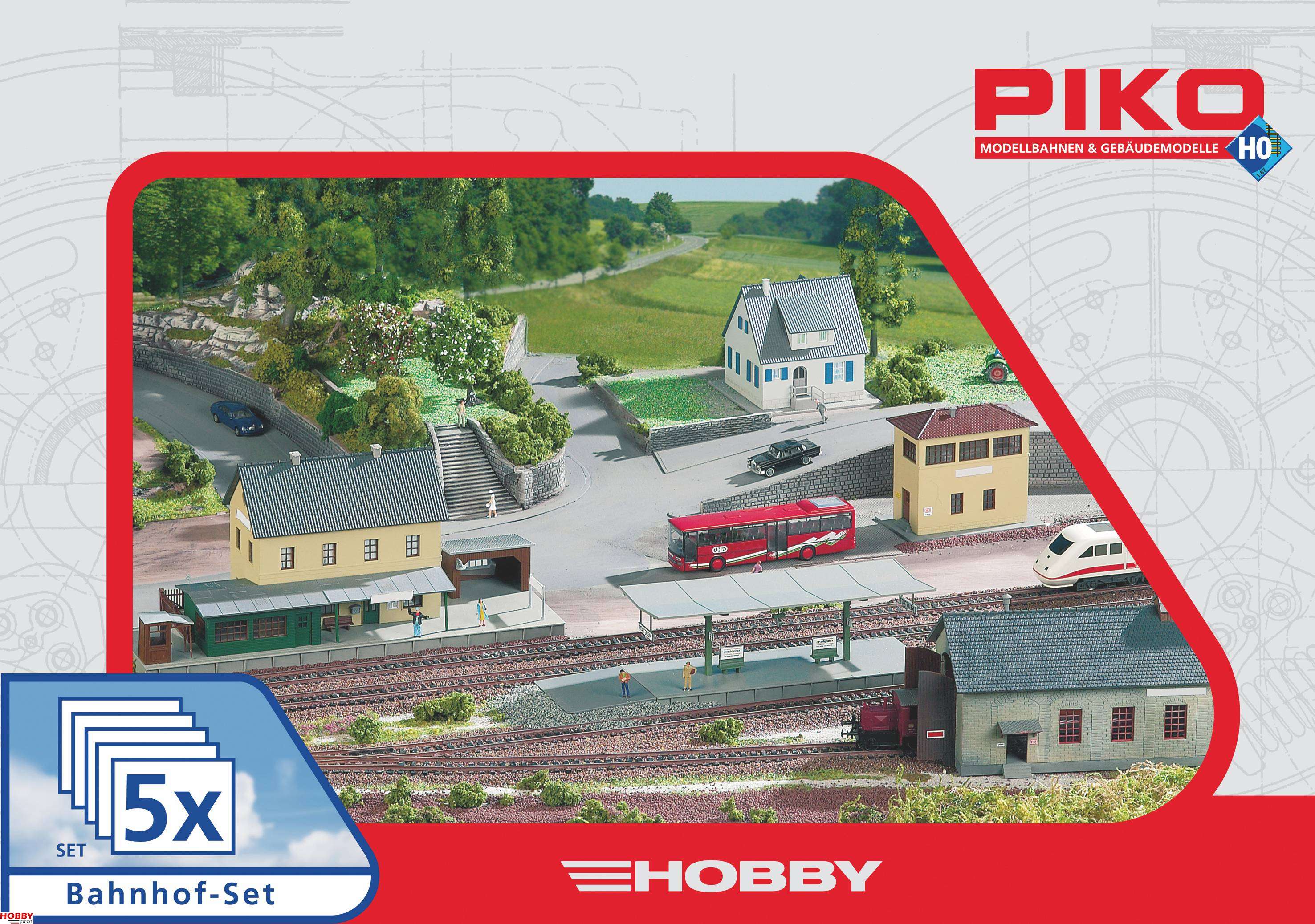 Piko Building set train station Schaal 1 87 H0 Hobbyprof