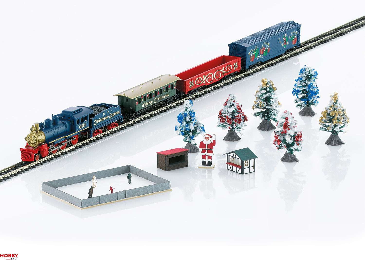 M rklin Christmas Starter Set. 230 Volts. Freight Train with an